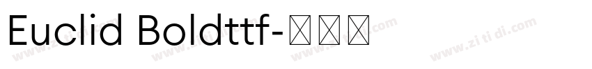 Euclid Boldttf字体转换